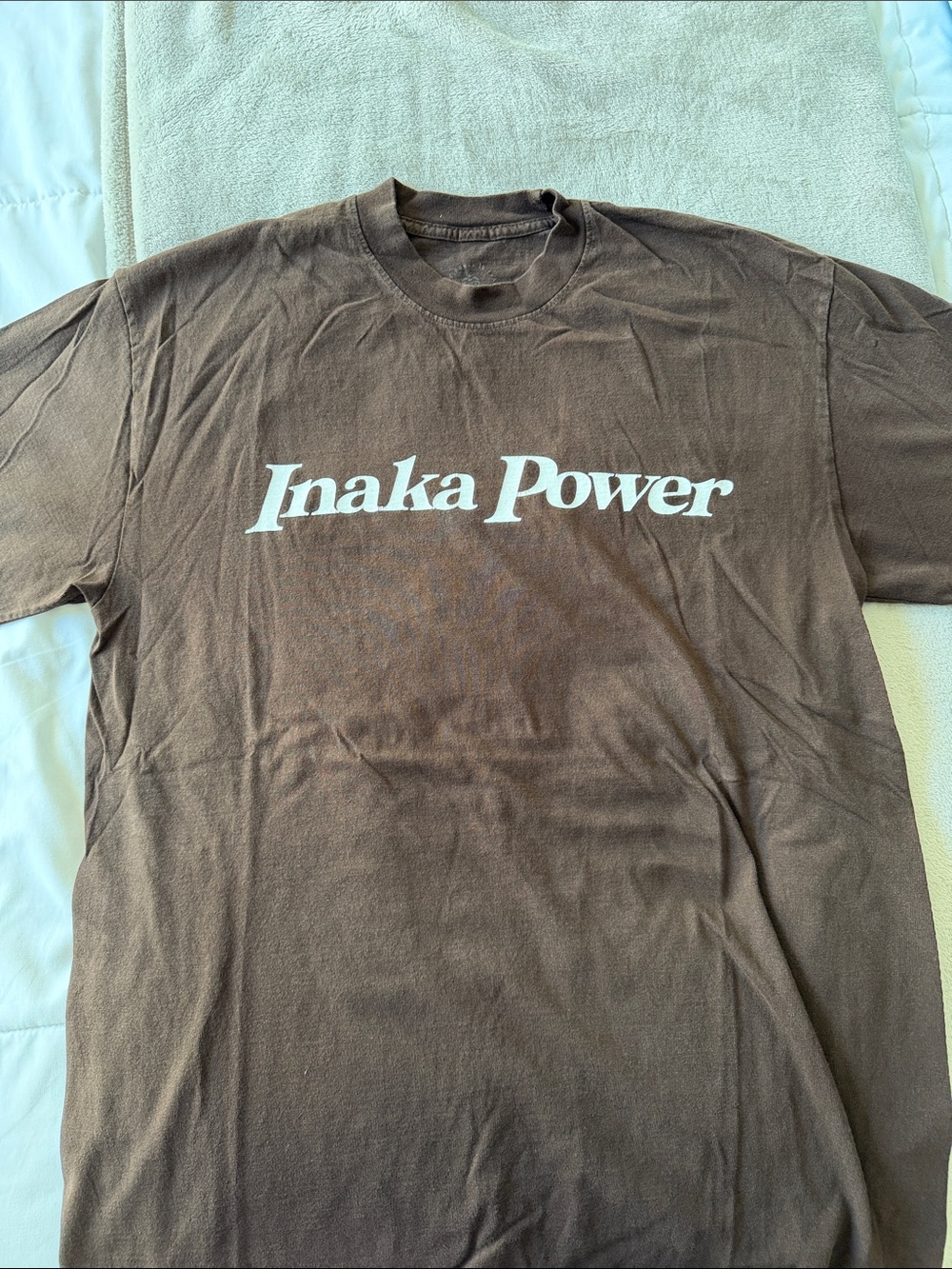 Inaka Power Short-Sleeve Brown Tee with White Logo